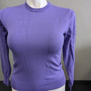 Isaac Mizrahi Purple Pullover Sweater Silk Blend Woman's Small NWT